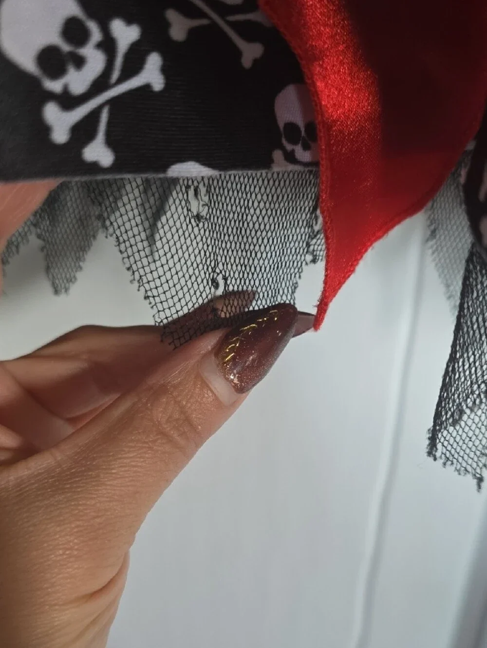 Red & Black Pirate Skull Kids Costume Dress - Brand:
